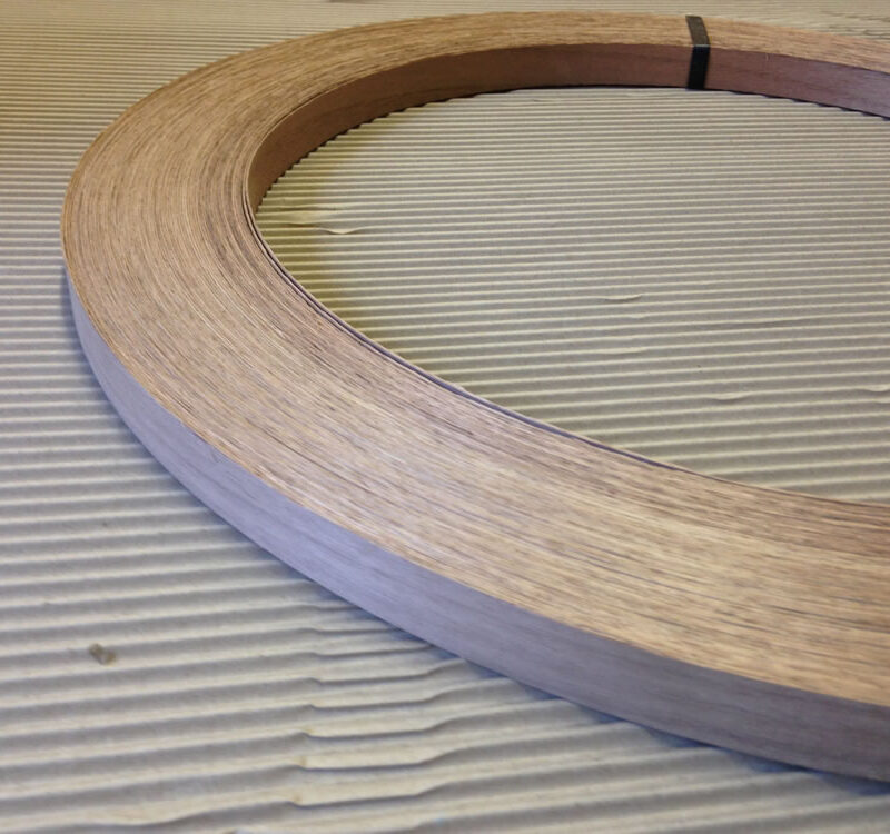 22mm x 1mm Walnut Unglued Thick Wood Veneer Edging